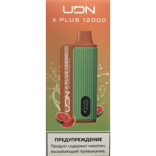 Электронная сигарета UDN X Plus 12000 Арбузная Жвачка